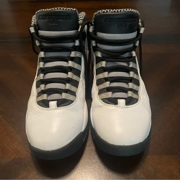 Nike Mens Air Jordan 10 Steel 310805-103 White Basketball Sneakers Size 10.5 - Picture 4 of 8
